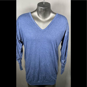 Zanzea Long Sleeve V Neck Top Blue Women’s S/L
